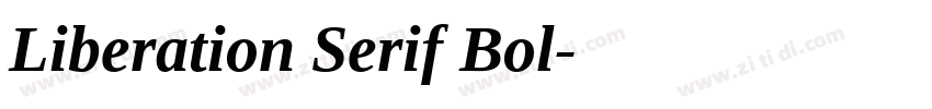 Liberation Serif Bol字体转换